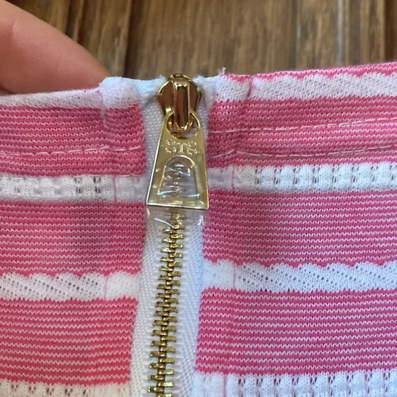 Sail to Sable pink and white striped dress - Picture 8 of 9